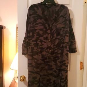 22/24 camo military styled dress